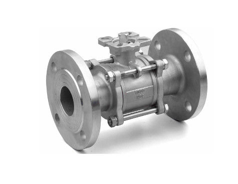 Q41f Industrial Control Valves , 3PC Ball Valve Ss304